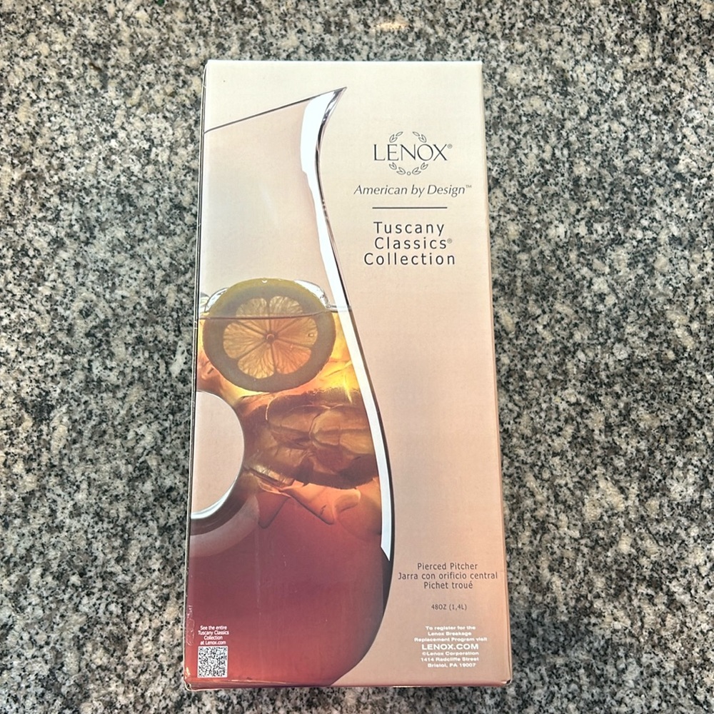 Lenox pitcher. New in box.